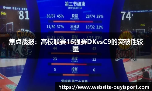 焦点战报：高校联赛16强赛DKvsC9的突破性较量